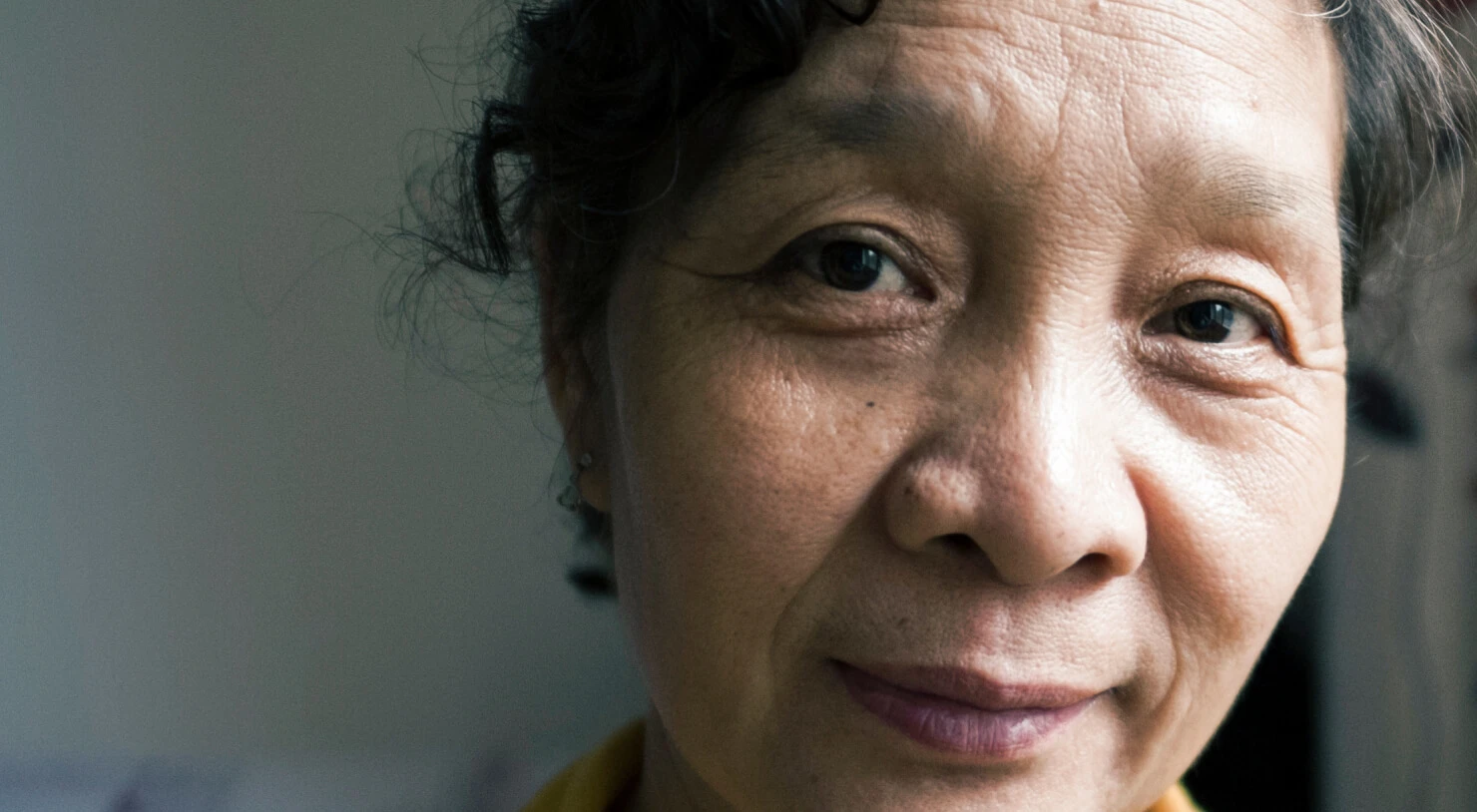 People helped image - Sincere woman