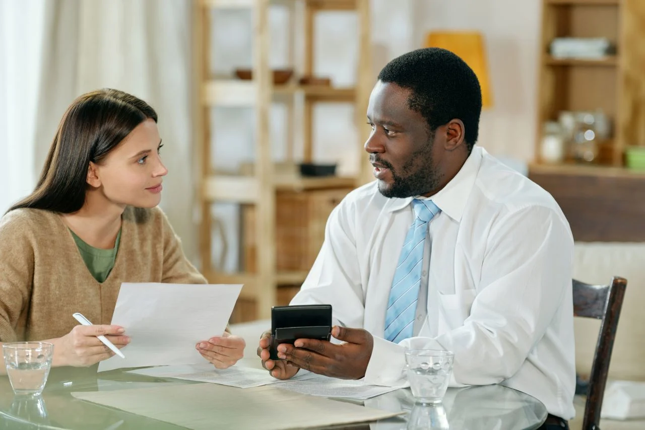 Couple reviewing loan and grace period