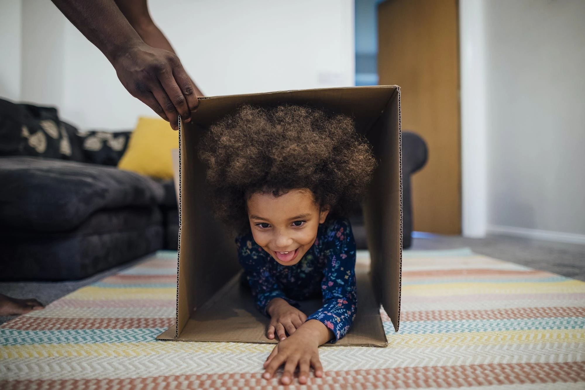 Cardboard tunnel image